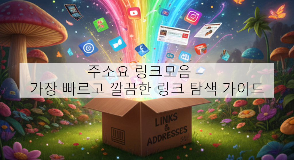 주소요 링크모음 – 가장 빠르고 깔끔한 링크 탐색 가이드