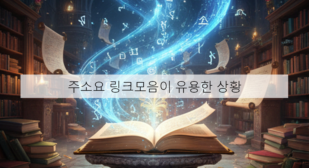 주소요 링크모음이 유용한 상황